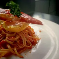 Seafood Pasta with Bacon Wafers|Haze Chuaさん