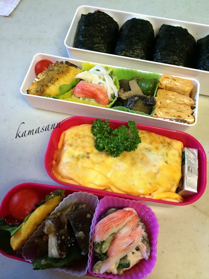 今日のお弁当🍱🍱|かまさん