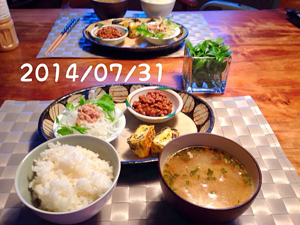 Snapdishの料理写真:朝ごはん  2014・7・31|ローゼルさん