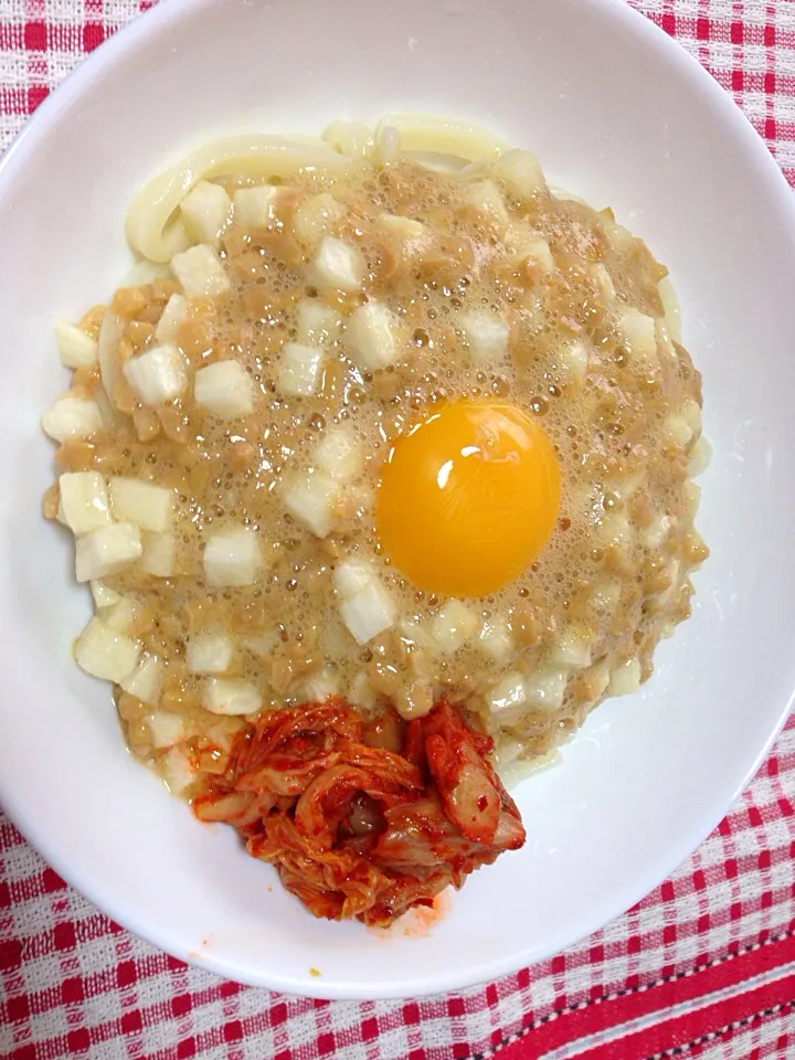 納豆山芋うどん|お料理Pさん