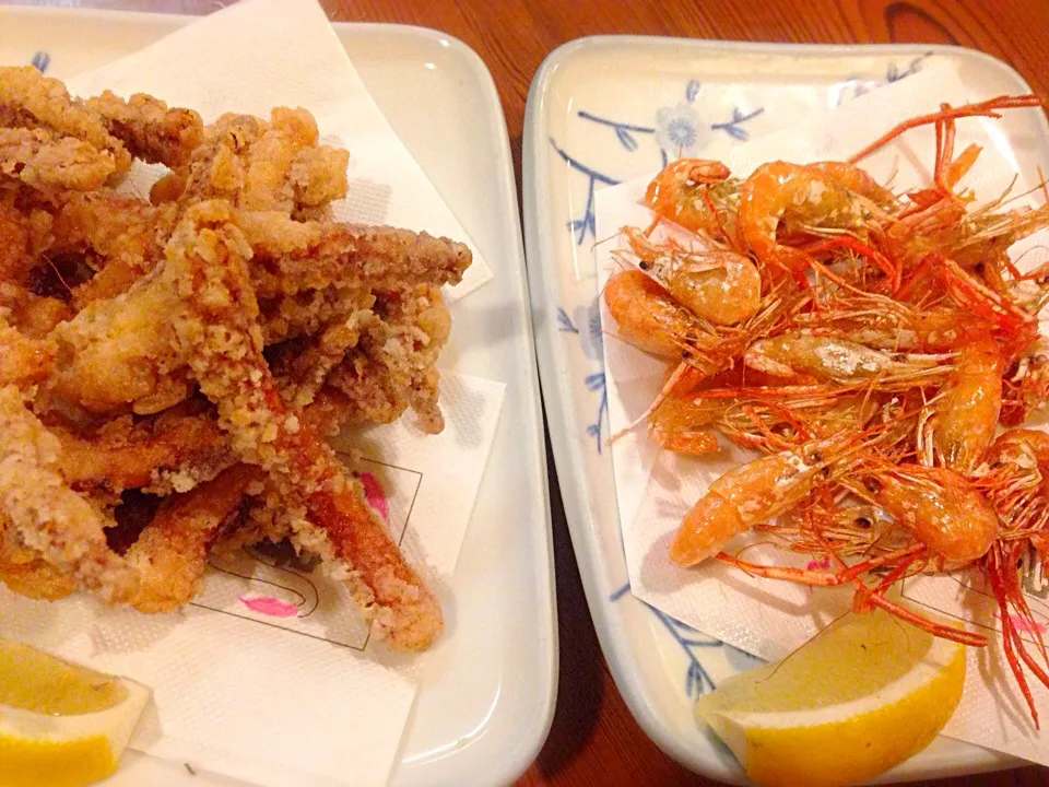 鳥ぎん 下足揚げ  川エビから揚げ|ゆうじ.さん