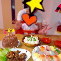 Snapdishの料理写真:お誕生日ディナー♡|YuRi♥︎さん