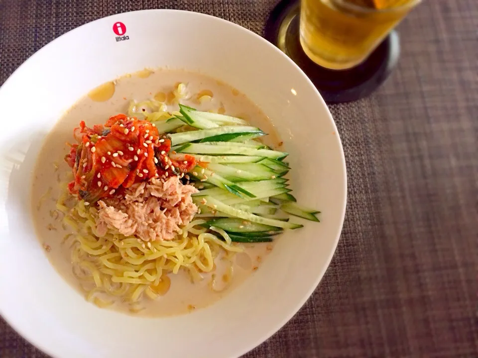 胡麻豆乳キムチの冷やし麺|有山さん