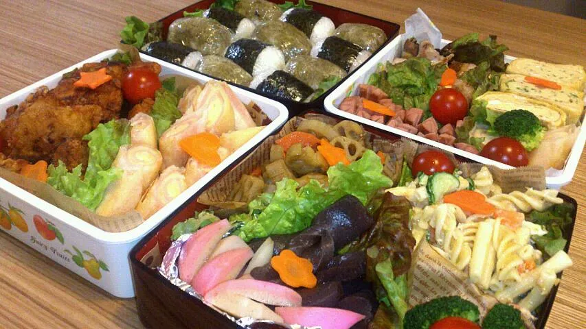 Snapdishの料理写真:2014 運動会のお弁当♪|takatokkiさん