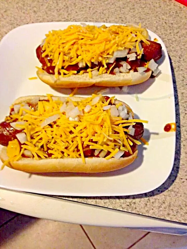 Snapdishの料理写真:Hot dogs franks for dinner.|mitchellさん