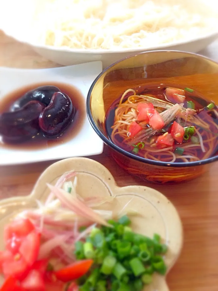 自家製かえしで食べる素麺|mayuさん