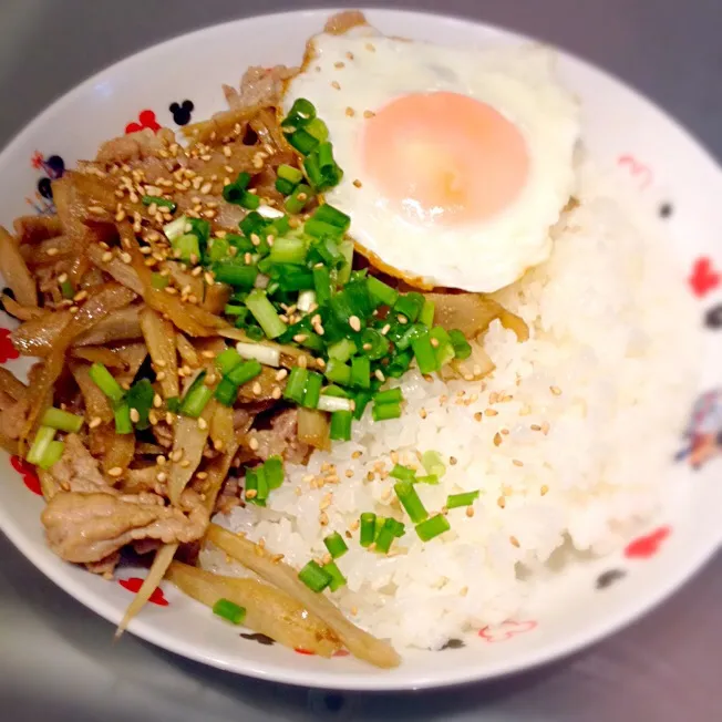 豚ゴボウ旨み焼きごはん|ぺろたんさん