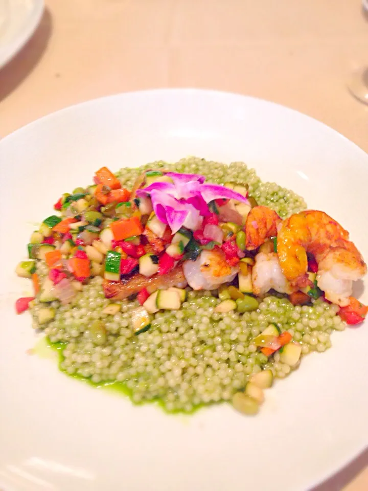 Red snapper and shrimp couscous risotto|Anthony Fuheat Mercadoさん