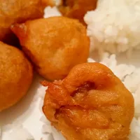 Chinese food: sweet and sour pork with rice|Brianna Geyerさん