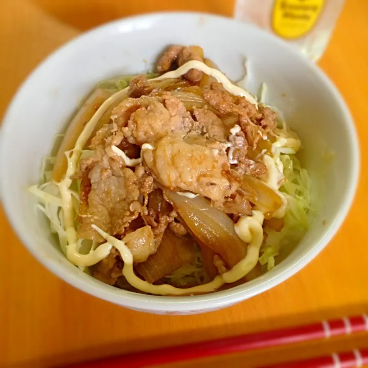 豚の生姜焼き丼|ともえさん