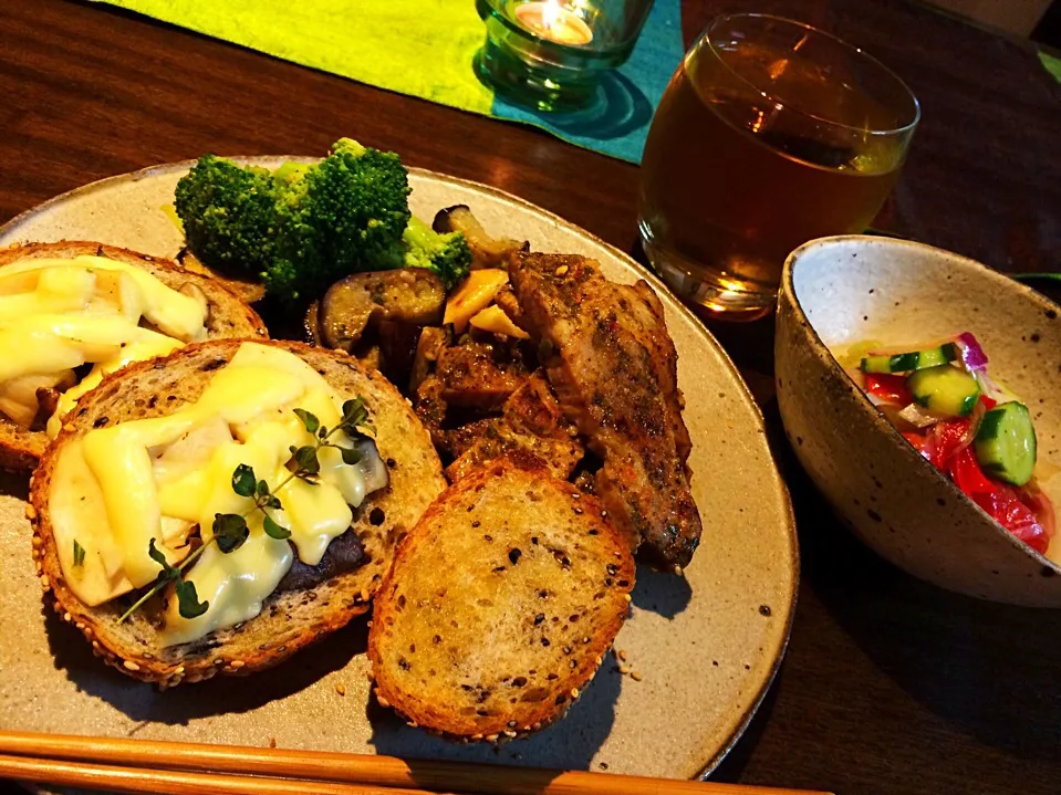 ひろこんぶさんの料理 エリンギのタルティーヌ|こんぶさん