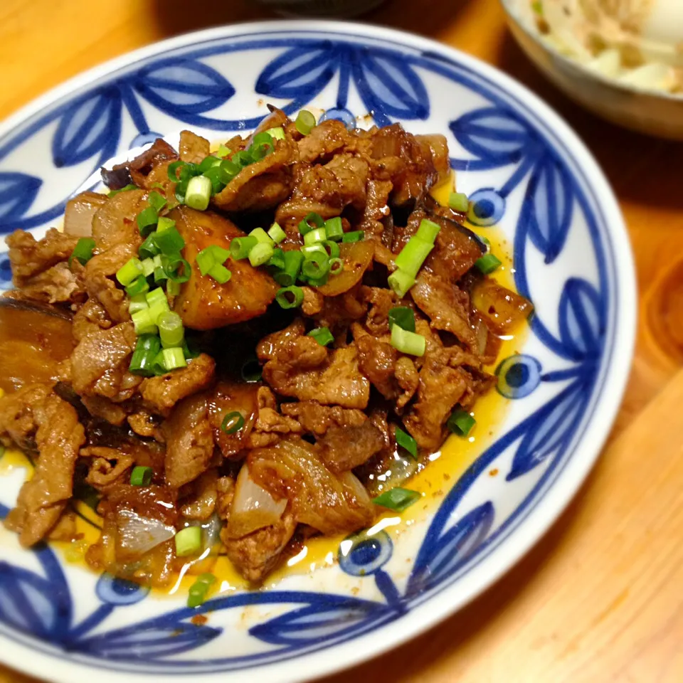 豚肉と茄子の甘味噌炒め|門乃ケルコさん