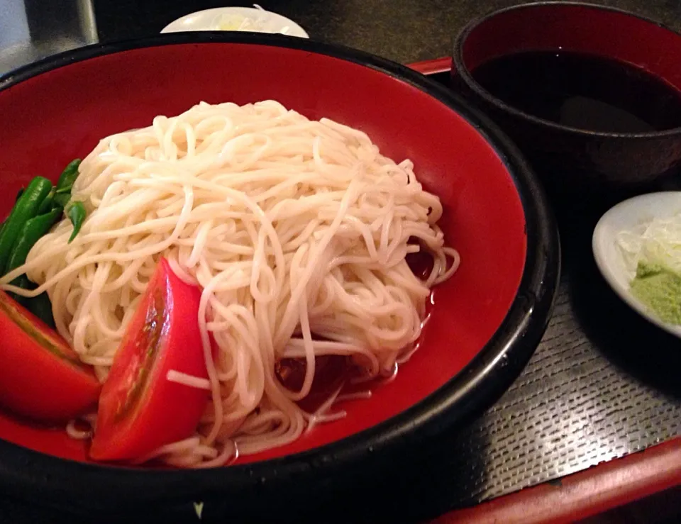 営業マンの昼ごはん 冷麦|ぽんたさん