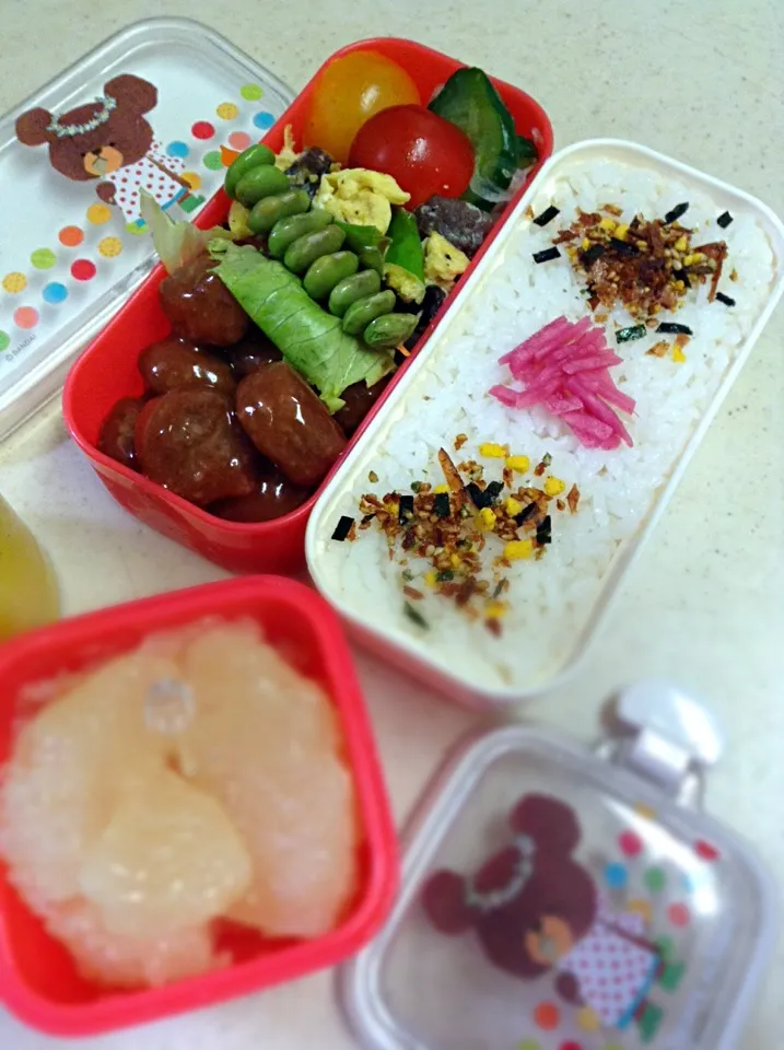 Today’s JK lunch box. 全統マーク模試弁当〜 がんばれ〜！^ ^|hoppycowさん