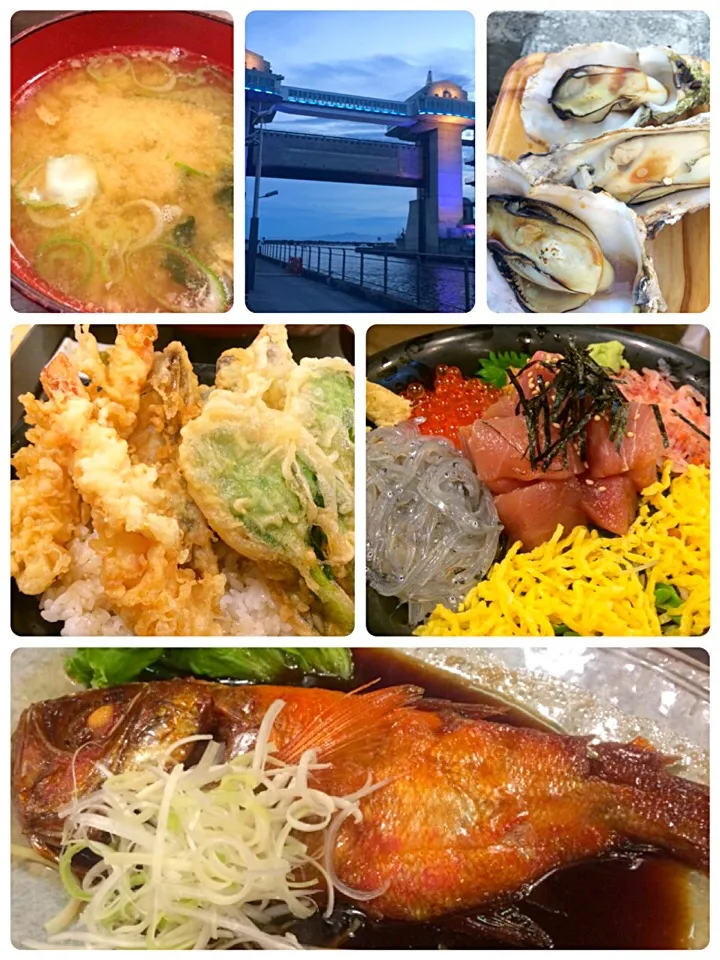 Snapdishの料理写真:沼津 丸天と焼き牡蠣|佐野未起さん