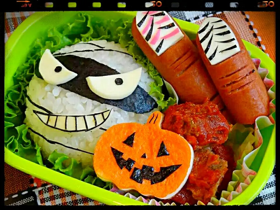 Kid's Halloween Bento!  ハロウィン キャラ弁(*'▽'*)♪|The Reinhartsさん