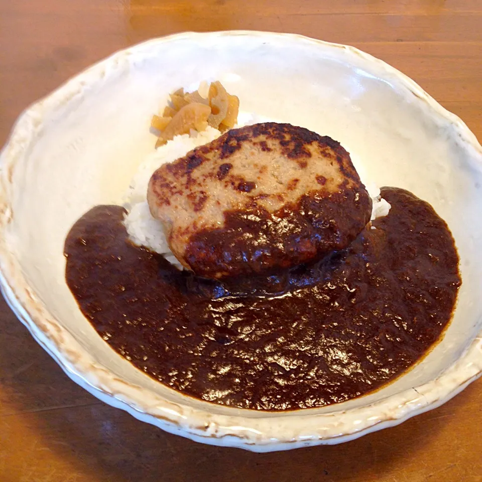 Curry'OHANA ハンバーグカレー大辛|カウンター嬢さん