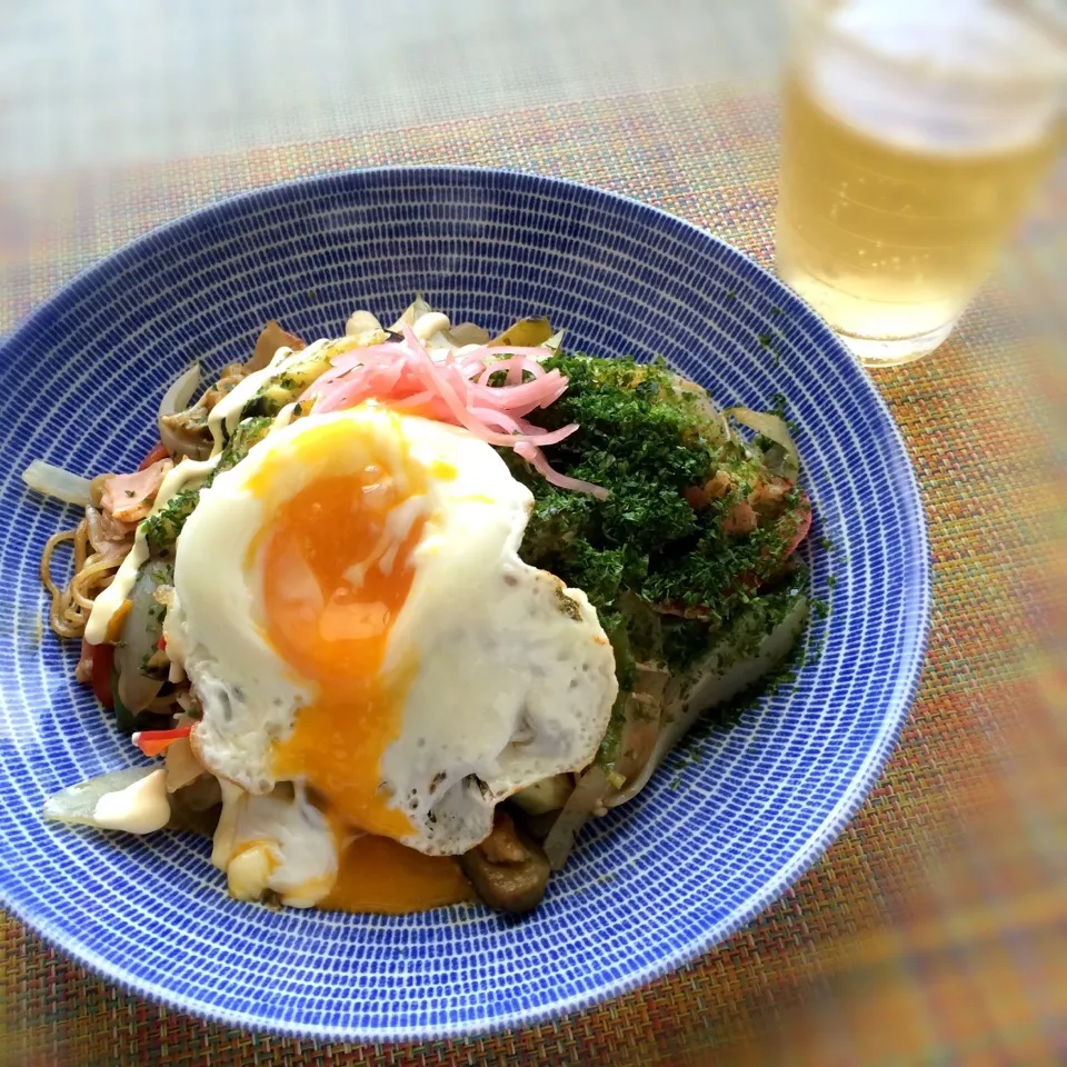 Snapdishの料理写真:野菜たっぷりソース焼きそば|ぺんぎんさん