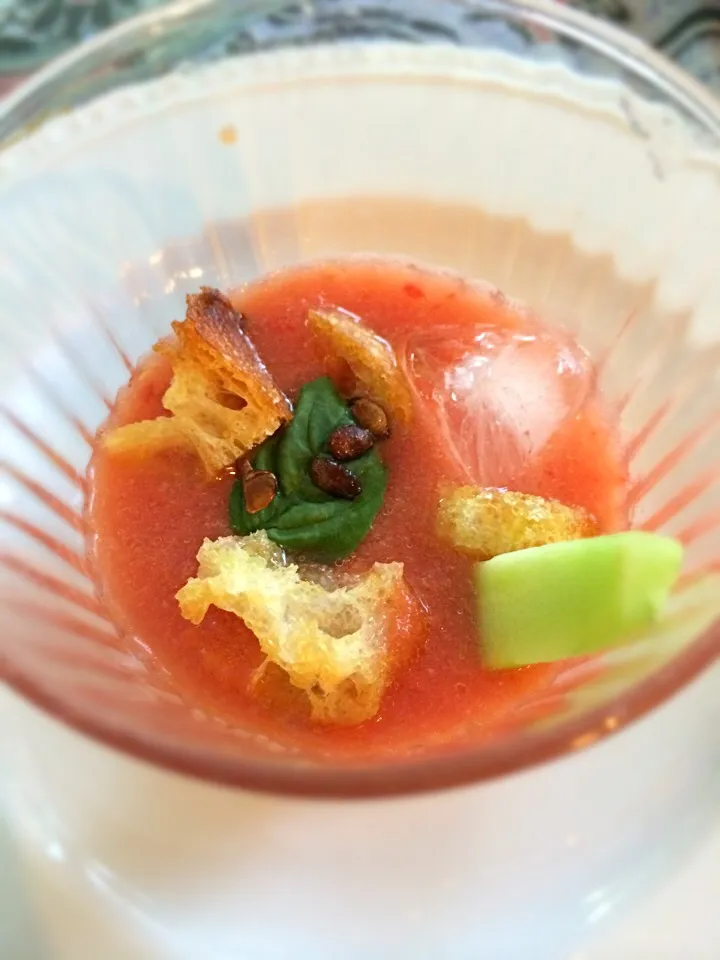 Gazpacho with a touch of watermelon;)|aястасияさん