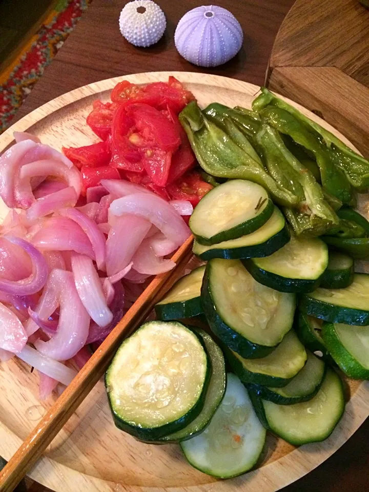 Snapdishの料理写真:Grilled summer vegetable;)|aястасияさん