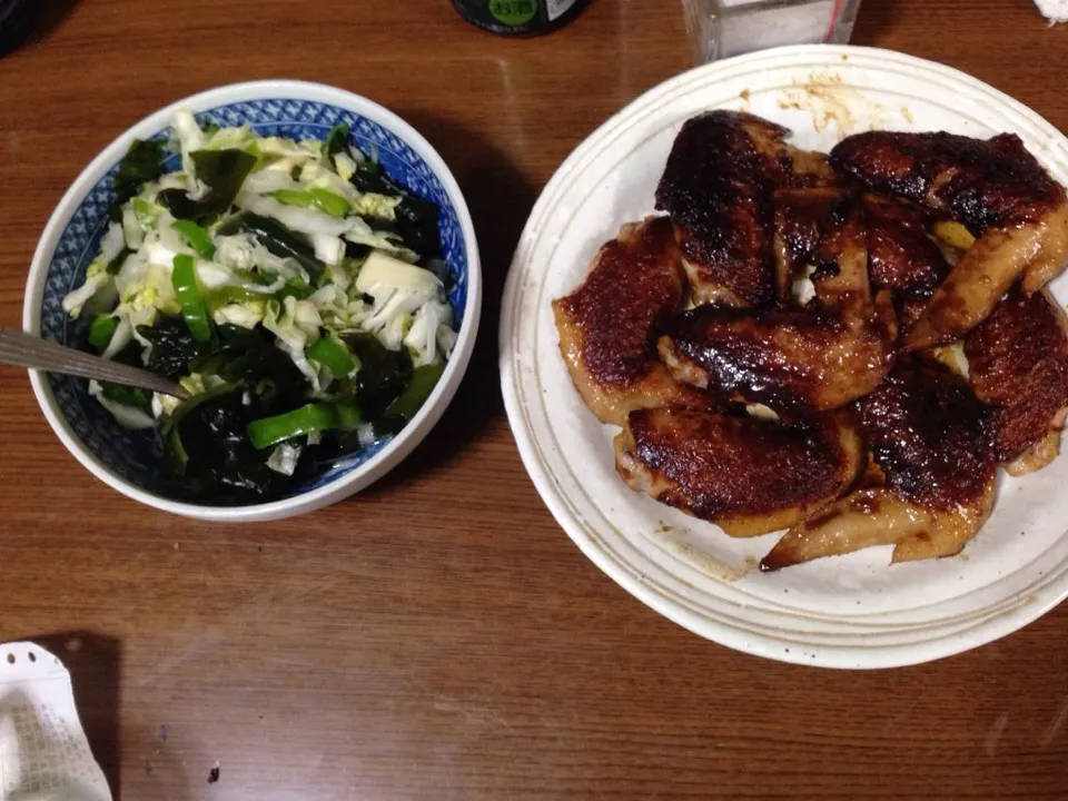 手羽先焼きと酢の物|Tarou  Masayukiさん