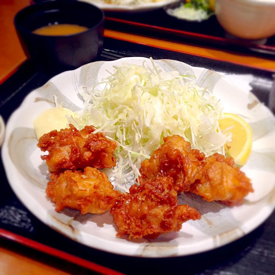 つくば鶏の唐揚げ定食|ヒロリンさん