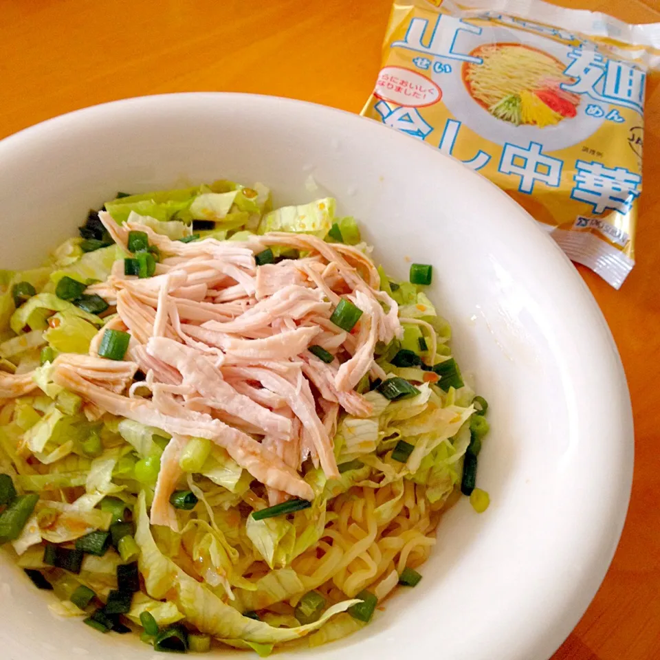 Snapdishの料理写真:マルちゃん正麺冷やし中華|カウンター嬢さん