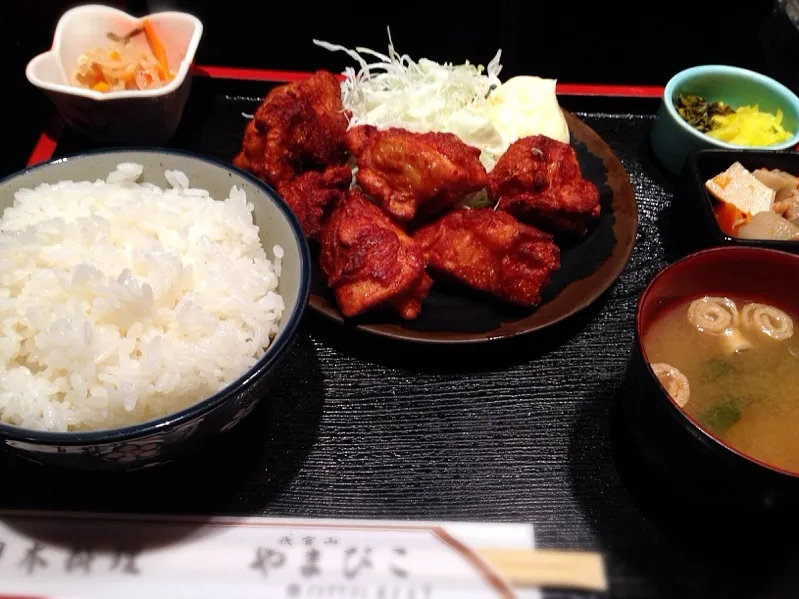 唐揚げ定食|chan mitsuさん