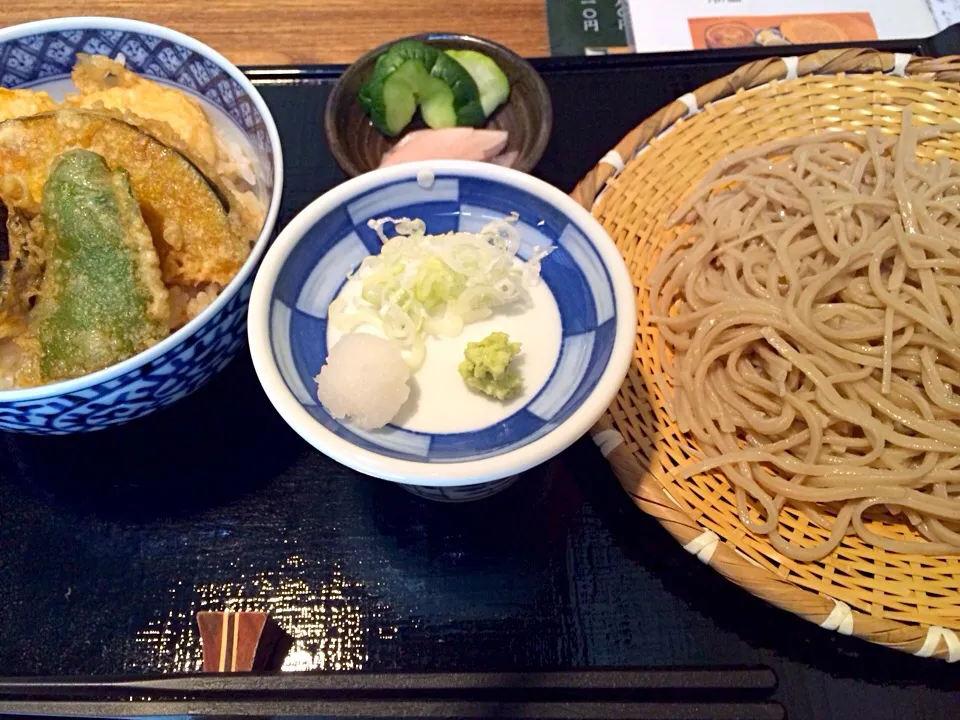 喜十や 小えび天丼とお蕎麦のセット|ユウカさん