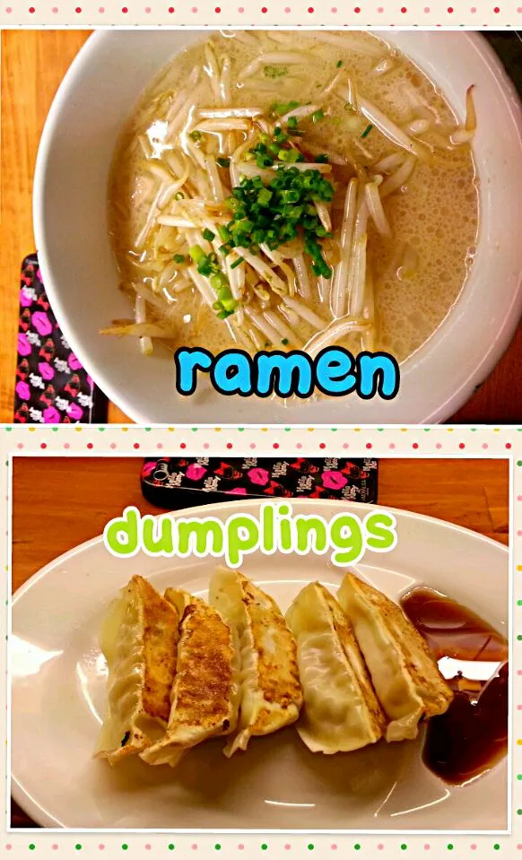 餃子と　もやしラメン#dumplings & bean sprout noodles &あきらラメン|Miki Jorierose Obispoさん