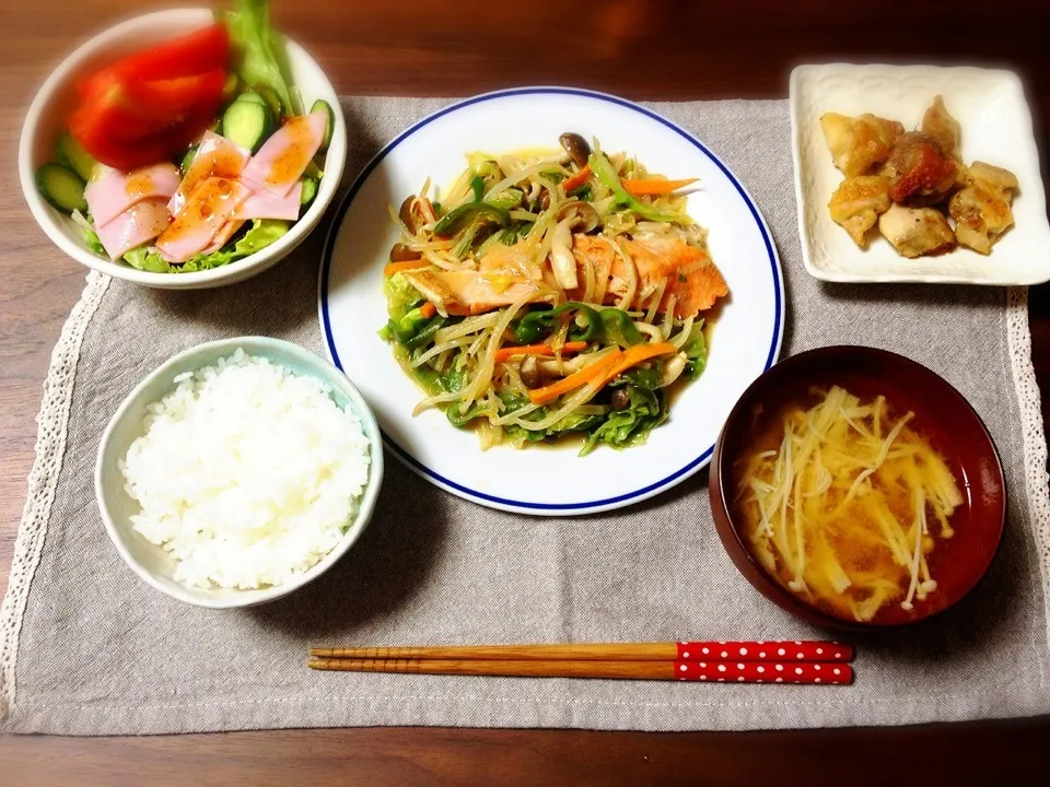 鮭のちゃんちゃん焼き定食☆|LOVE♡SWEETSさん