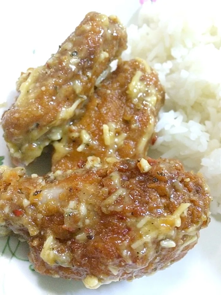 Buffalo garlic parmesan wings|diniarishaさん