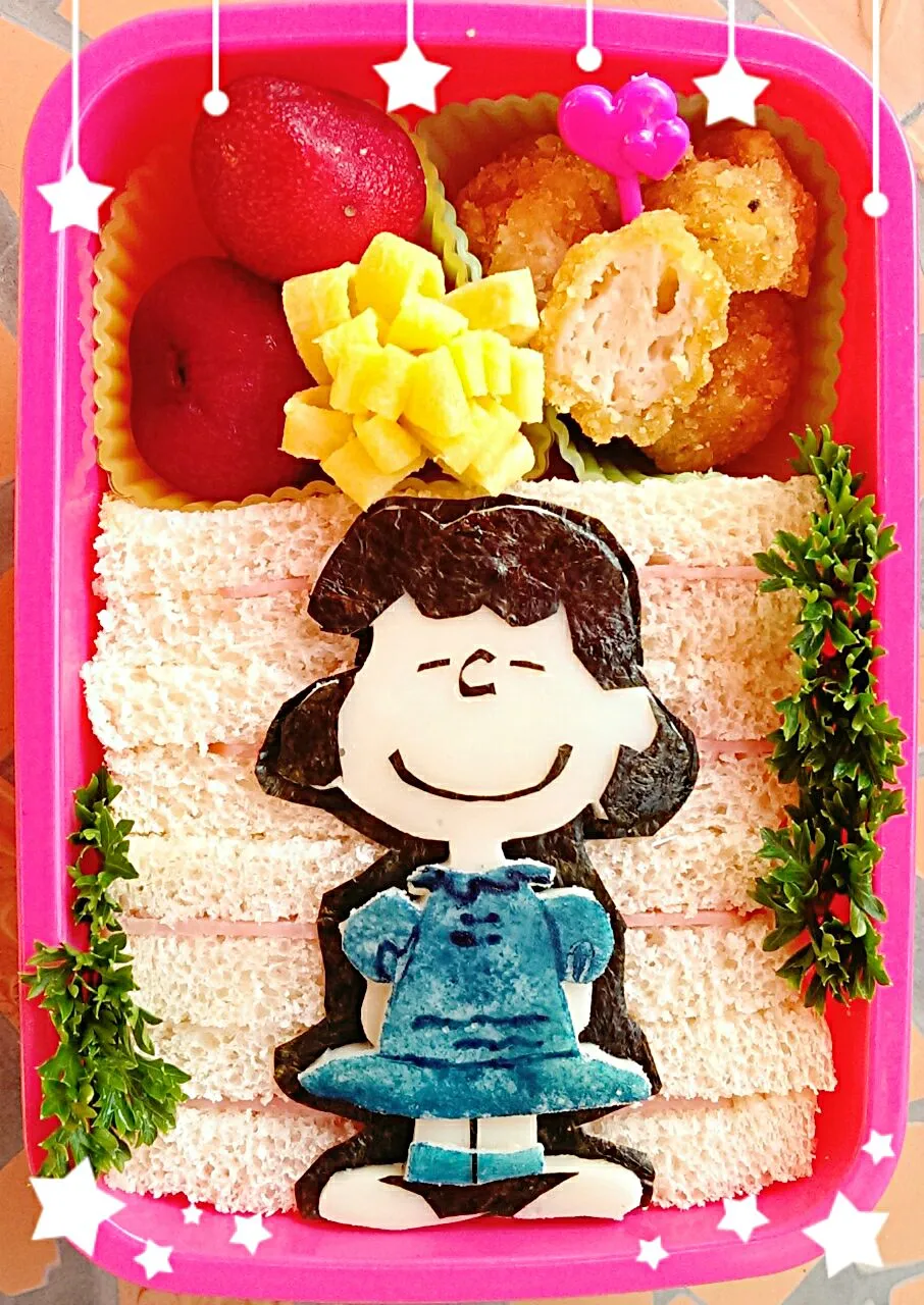 Snapdishの料理写真:"Lucy" Kid's School Lunch! ルーシー キャラ弁 (•ө•)♡|The Reinhartsさん