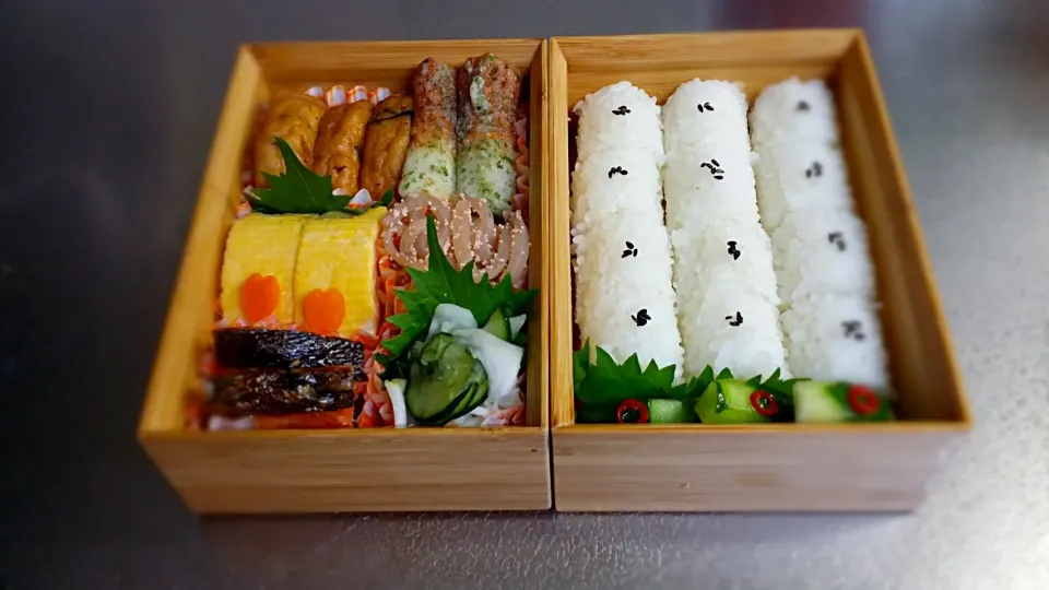 《火曜日のお弁当》🍱

・はんぺんの煮物
・だし巻き玉子牛乳入り
・糸こんにゃくのいり明太子
・鮭焼き
・竹輪の磯辺揚げ
・瓜の漬物

行ってらっしゃ〜い♡|藤田 まり子さん