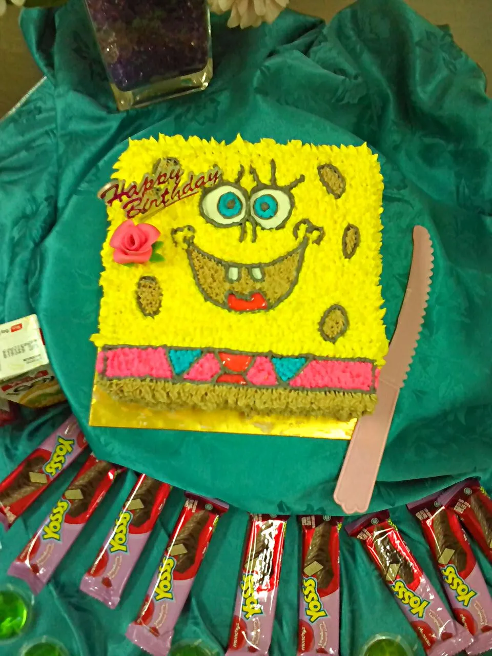 Spongebob buttercream cake|Harutoさん