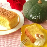 Snapdishの料理写真:【簡単！】ふわ〜ん✨カステラ風✨かぼちゃケーキ