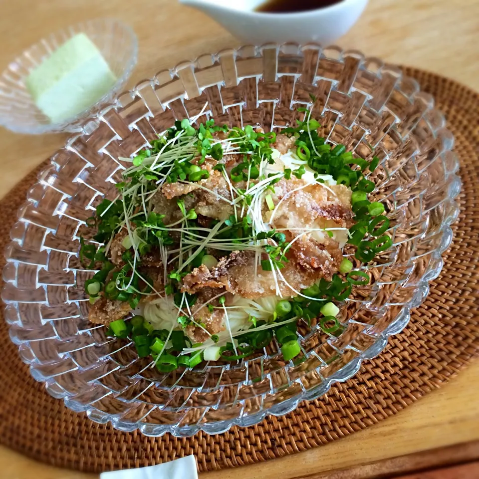 カリカリ豚みぞれそうめん|mangomilkさん