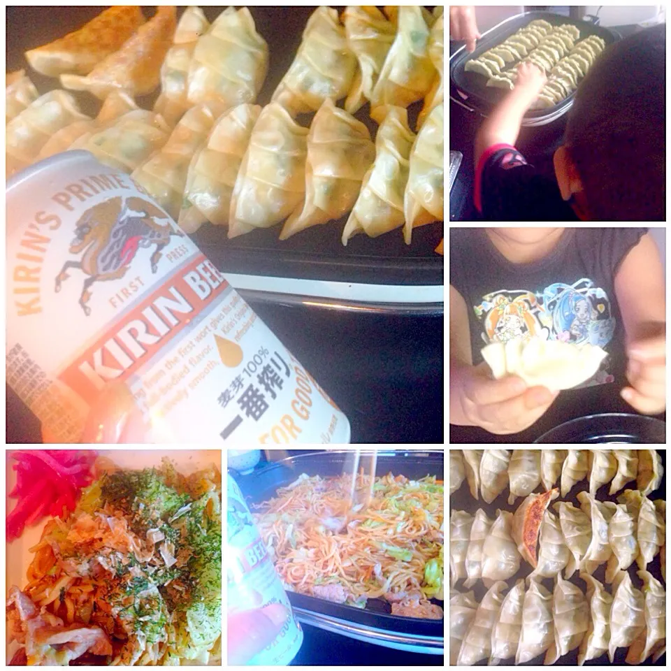 Dumplings&Fried noodles✌️餃子&焼きそばぁん by mom|🌈Ami🍻さん