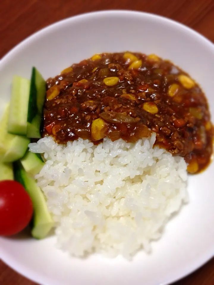 夏野菜のキーマカレー🍛|まるちゃんさん