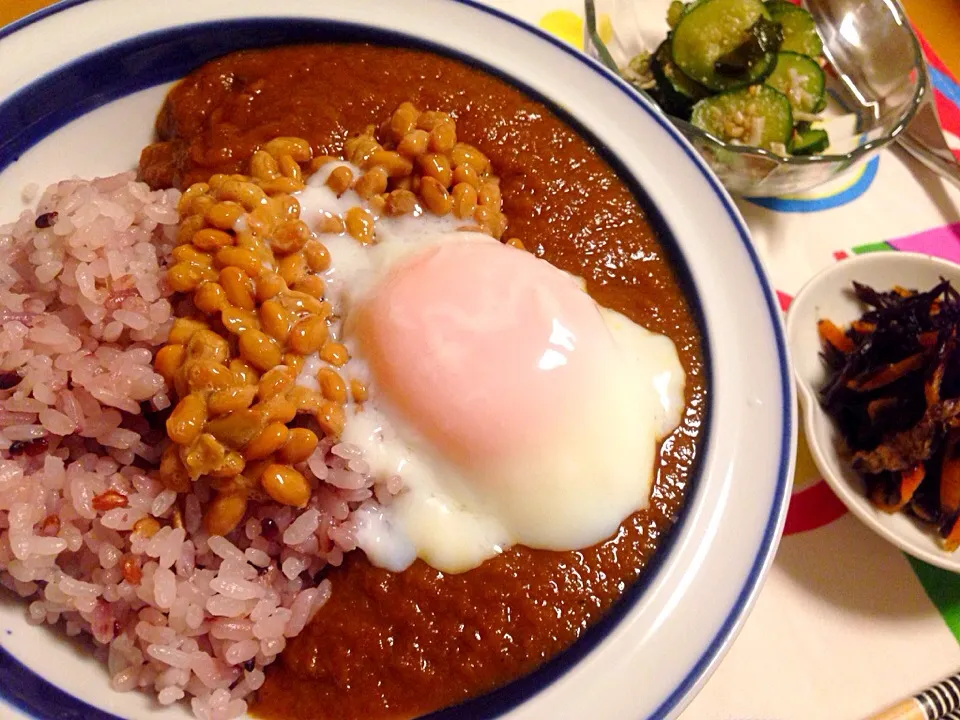 Curry + Natto + Egg :)|mさん