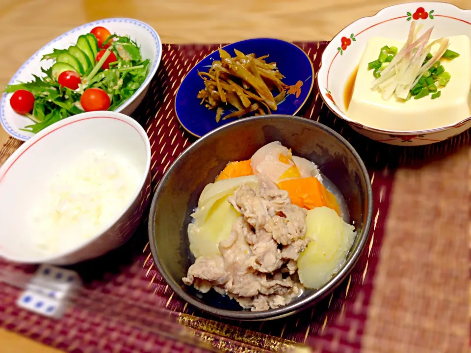 ぶたじゃが塩麹煮＊8/6|ゆきぼぅさん