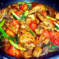 Devilled chicken ( spicy tomato chicken )|salinaさん