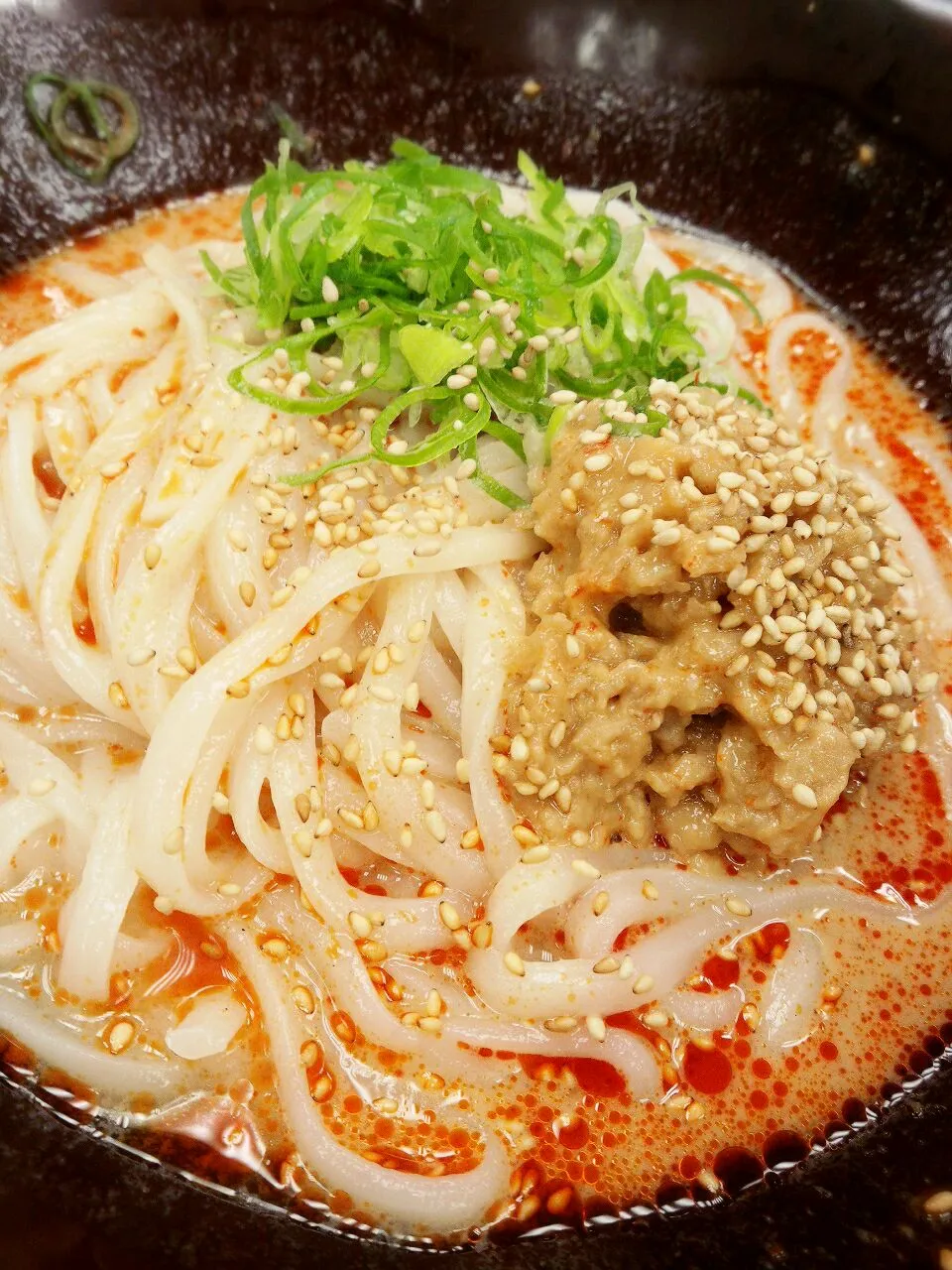 なか卯の冷やし坦々うどん♪|マカロンさん