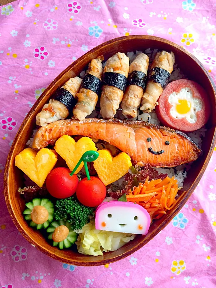 Snapdishの料理写真:今日の息子のお弁当2014/08/07|ミホさん