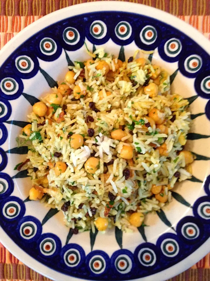 basmati, wild rice, chickpeas, currants, herbs|Matthew Cashenさん