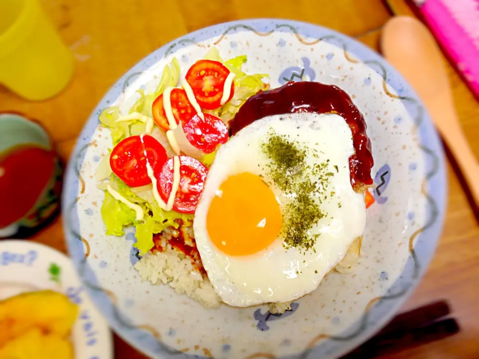 Snapdishの料理写真:ロコモコ丼( ´ ▽ ` )ﾉ|くりちさん