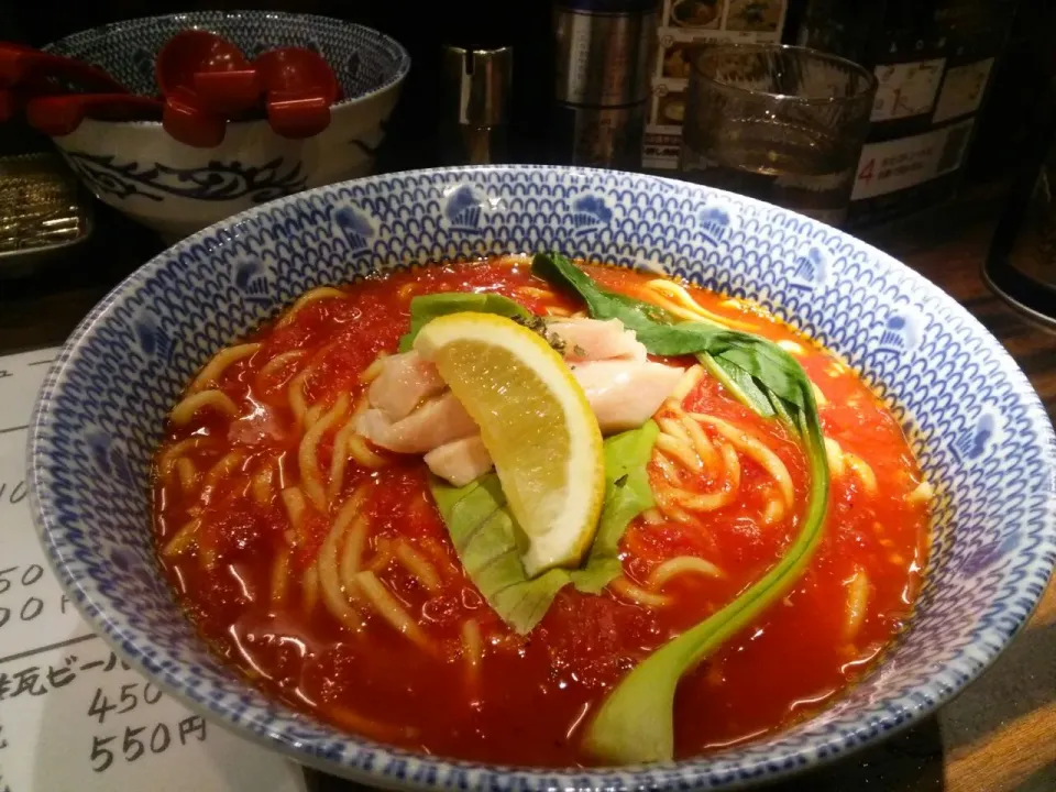 東京煮干屋本舗のトマトラーメン|東京ライオンズさん