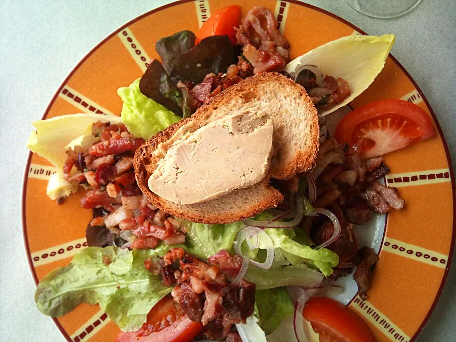 salade atlantide: foie gras, gesiers|Coralieさん