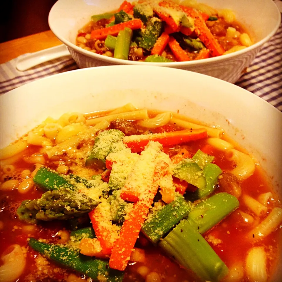 Pasta & Beans Spicy Soup|Emanuel Hayashiさん