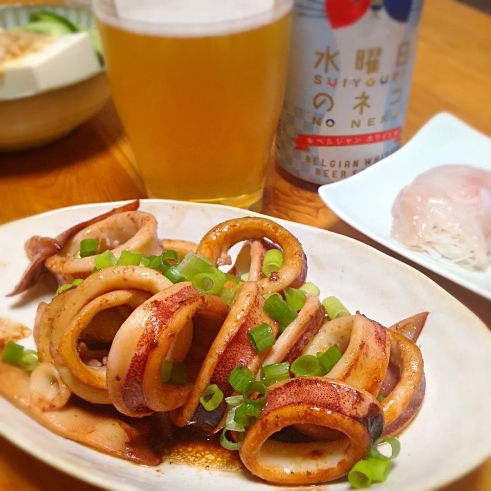 スルメイカのバター醤油焼き|門乃ケルコさん